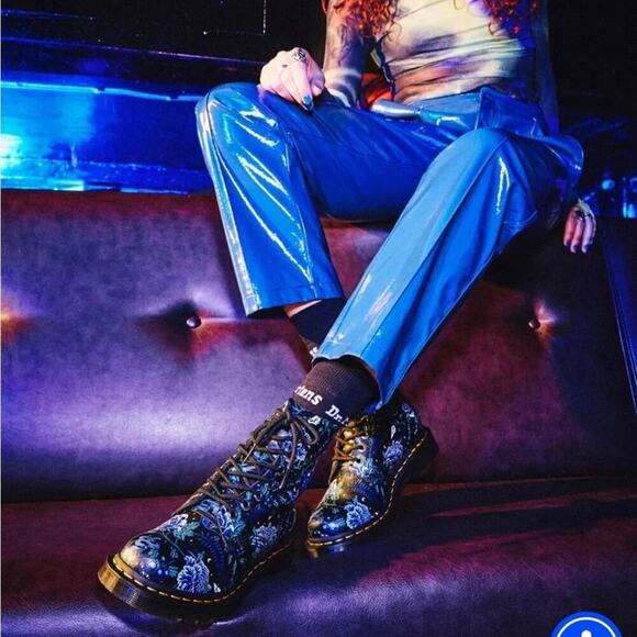 Dr. Martens 1460 PASCAL WOMEN'S MYSTIC FLORAL LACE UP BOOTS - Picture 7 of 16